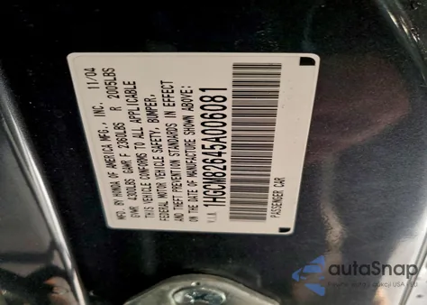 2005 Honda Accord Ex из США, поврежденный, VIN 1HGCM82645A006081